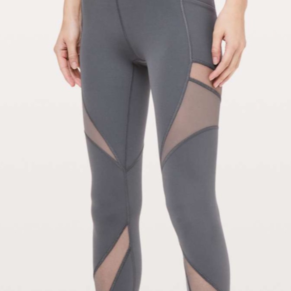 Lululemon mesh in motion  crop leggings